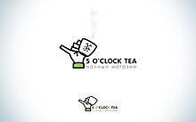 Логотип для Five o’clock Tea (чайный магазин)