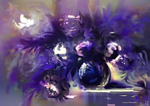 Синяя Амнезия. Пионы. Цветная Амнезия