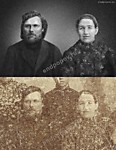Реставрация старой фотографии. Парный портрет