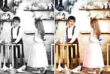 Из черно белой фотографии в цветную. Художественное оцветнение