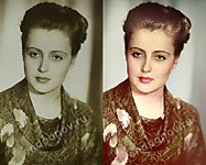 Ретушь и оцветнение фотографии. Реставрация. Девушка