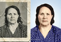 Сложная ретушь и оцветнение старой фотографии