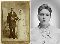 Сложная реставрация с дорисовкой старинной фотографии